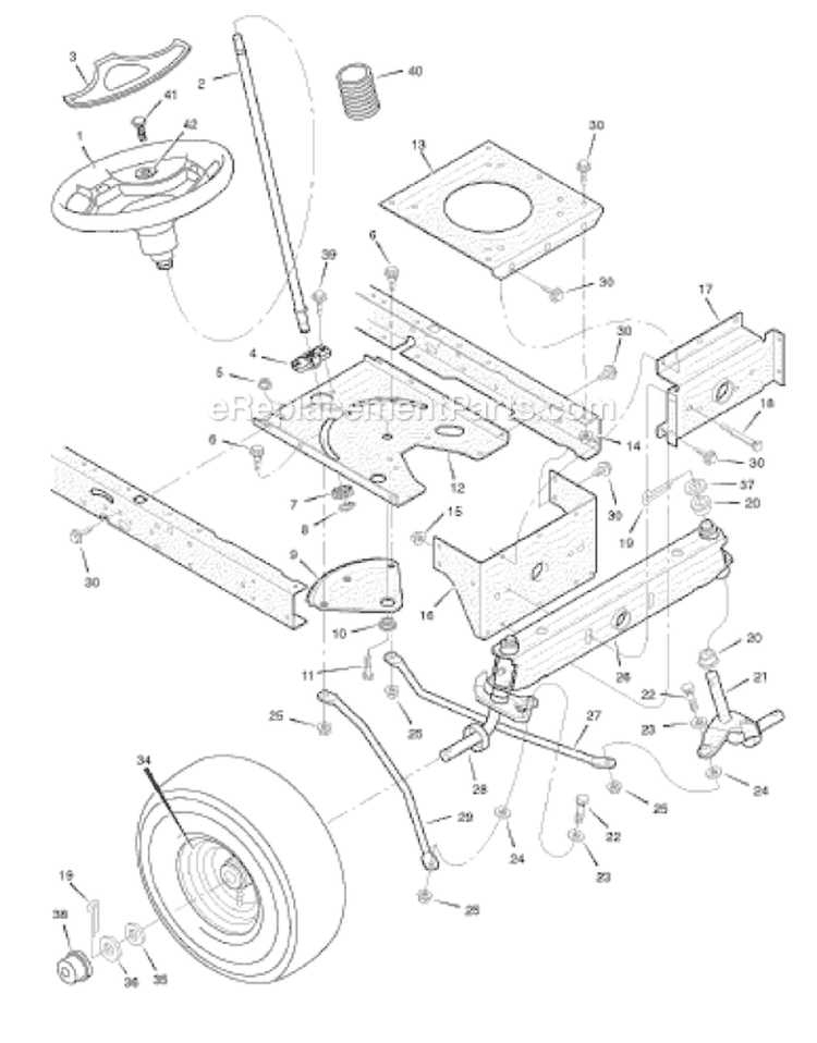 Page I Diagram and Parts List for 312006X78B  Murray Lawn Tractor
