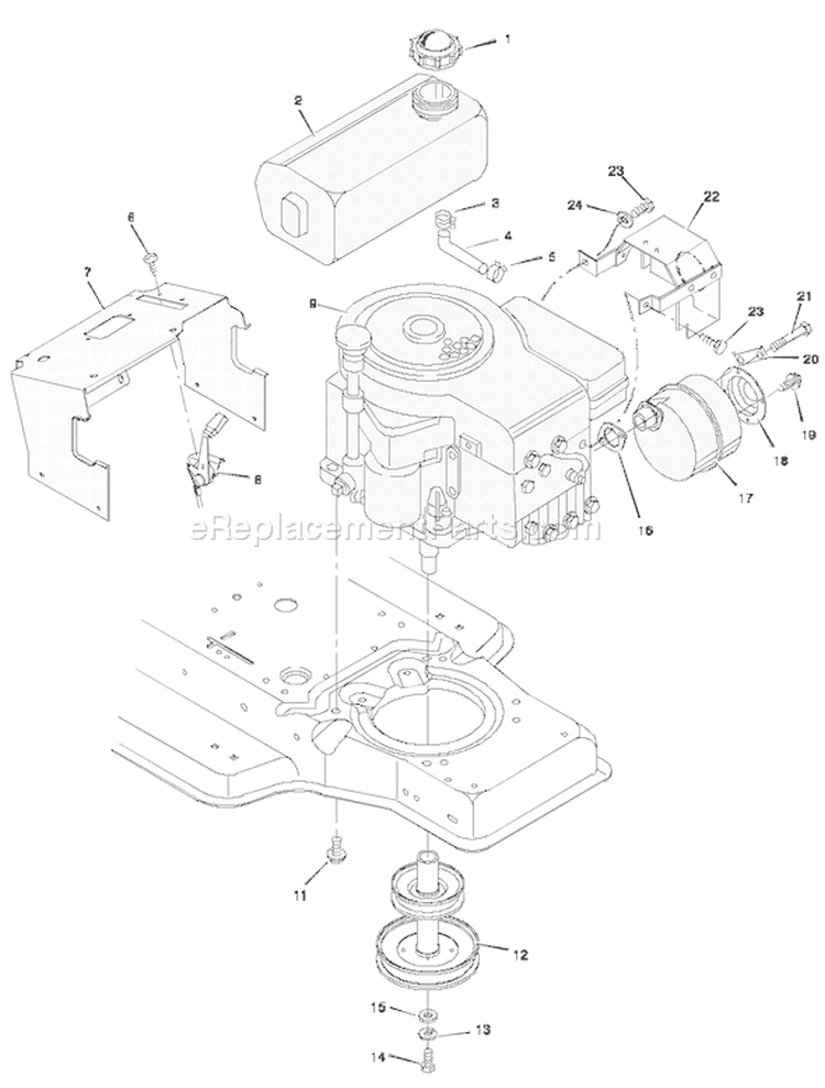Page C Diagram and Parts List for 31720X51 A 1997 Murray Lawn Tractor