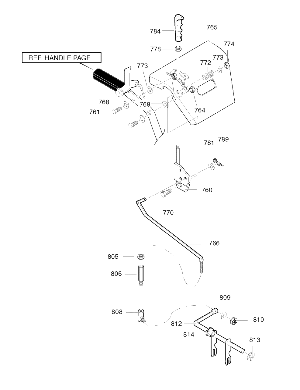 Control Panel Assembly Diagram and Parts List for 6271200X61 (1695365)(2007) Murray Snow Blower