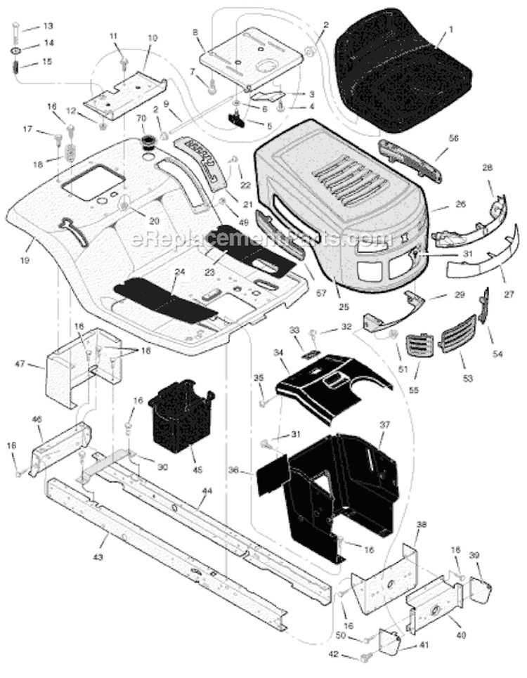 Page A Diagram and Parts List for 385002X108B  Murray Lawn Tractor