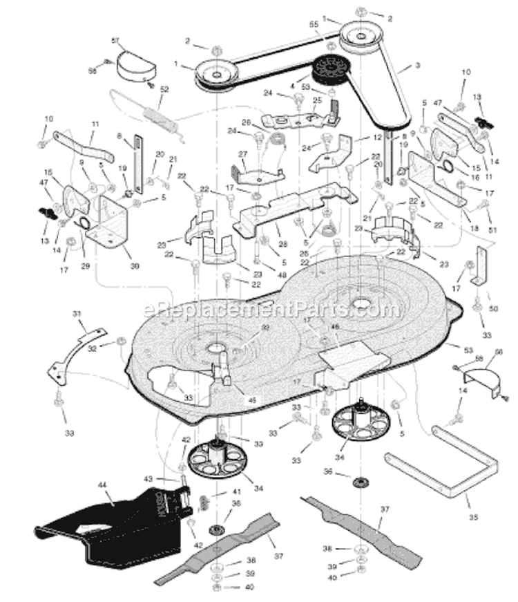 Page E Diagram and Parts List for 385002X108B  Murray Lawn Tractor