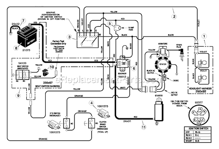 Page B Diagram and Parts List for 385002X50A  Murray Lawn Tractor
