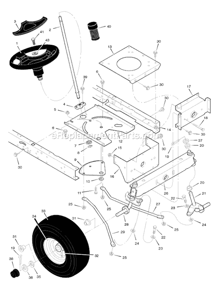 Page G Diagram and Parts List for 385002X50A  Murray Lawn Tractor