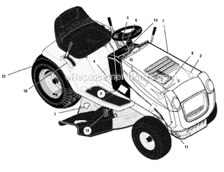Page B Diagram and Parts List for 385002X78C  Murray Lawn Tractor