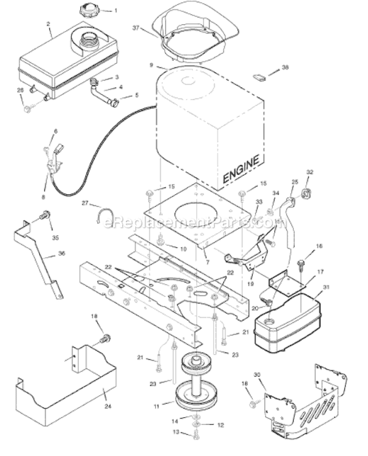 Page D Diagram and Parts List for 385003X108  Murray Lawn Tractor