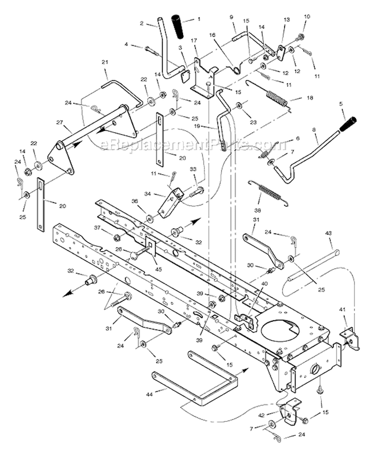 Page F Diagram and Parts List for 385003X52A  Murray Lawn Tractor