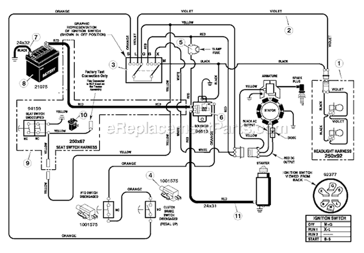 Page B Diagram and Parts List for 385004X52A  Murray Lawn Tractor