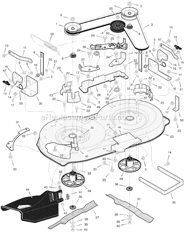 Page E Diagram and Parts List for 385011X50C  Murray Lawn Tractor