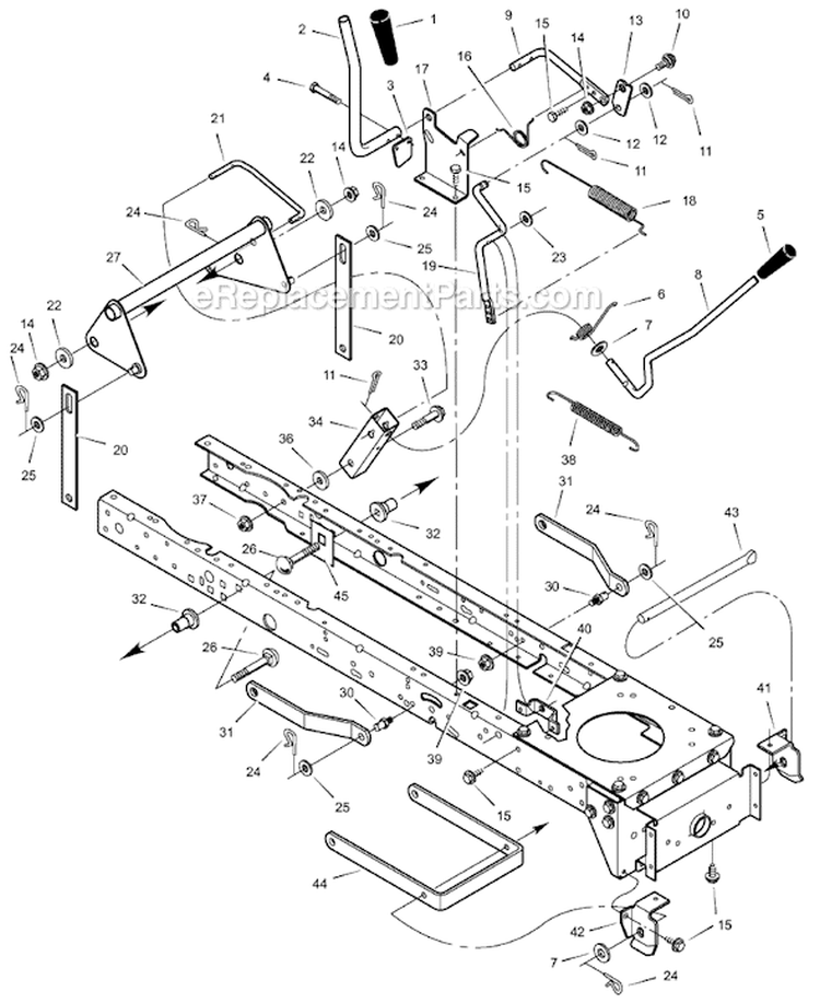 Page F Diagram and Parts List for 385012X68B  Murray Lawn Tractor