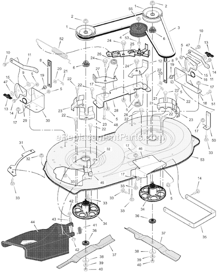 Page E Diagram and Parts List for 385015X50A  Murray Lawn Tractor