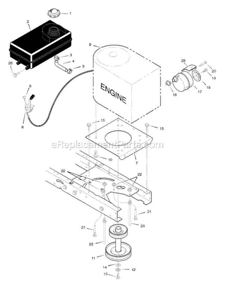 Page C Diagram and Parts List for 385015X50C  Murray Lawn Tractor