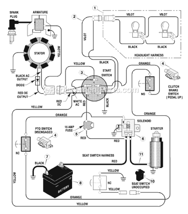 Page B Diagram and Parts List for 387002X83A  Murray Lawn Tractor