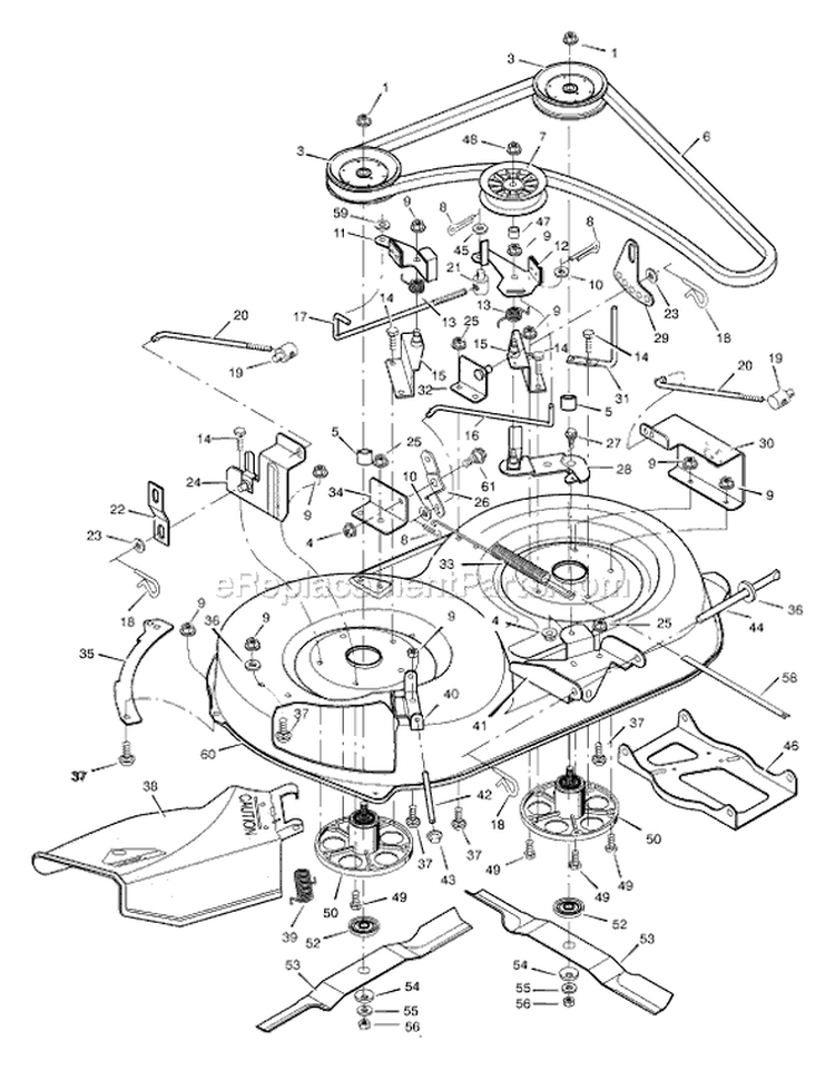 Page E Diagram and Parts List for 387002X92A  Murray Lawn Tractor