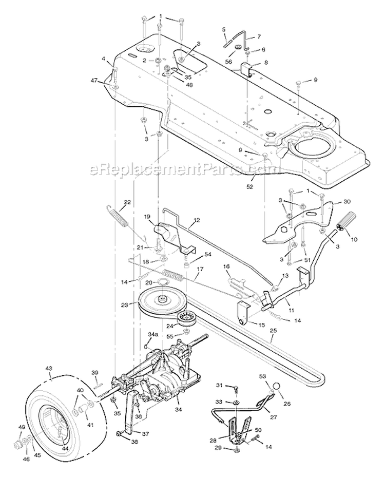 Page D Diagram and Parts List for 387002X92C  Murray Lawn Tractor