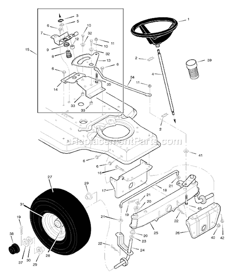 Page G Diagram and Parts List for 387002X92C  Murray Lawn Tractor