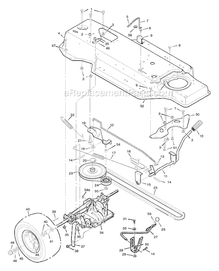 Page D Diagram and Parts List for 387002X92D  Murray Lawn Tractor