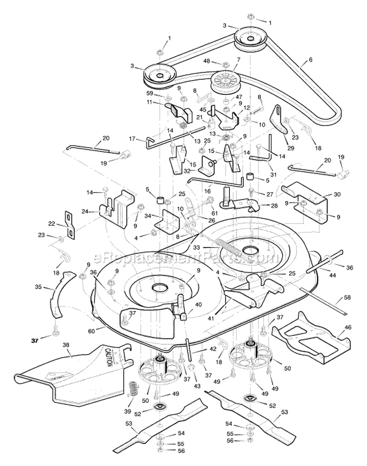 Page E Diagram and Parts List for 387002X92NA  Murray Lawn Tractor