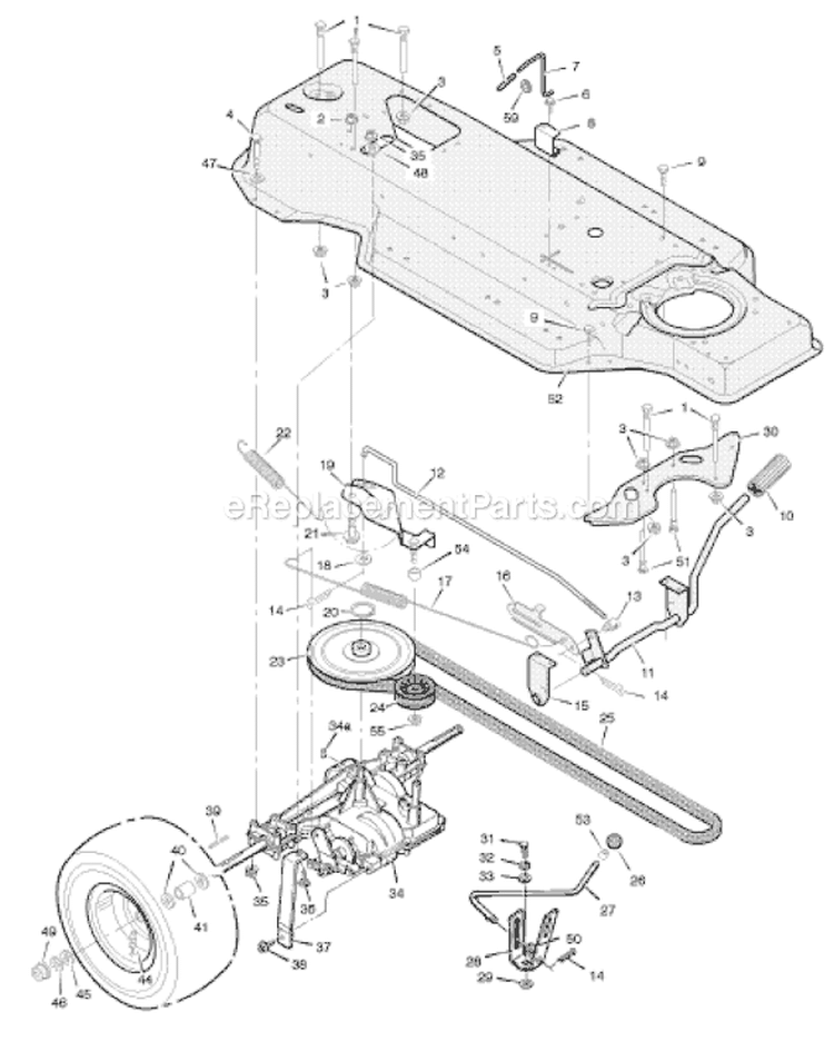 Page D Diagram and Parts List for 387003X8A  Murray Lawn Tractor