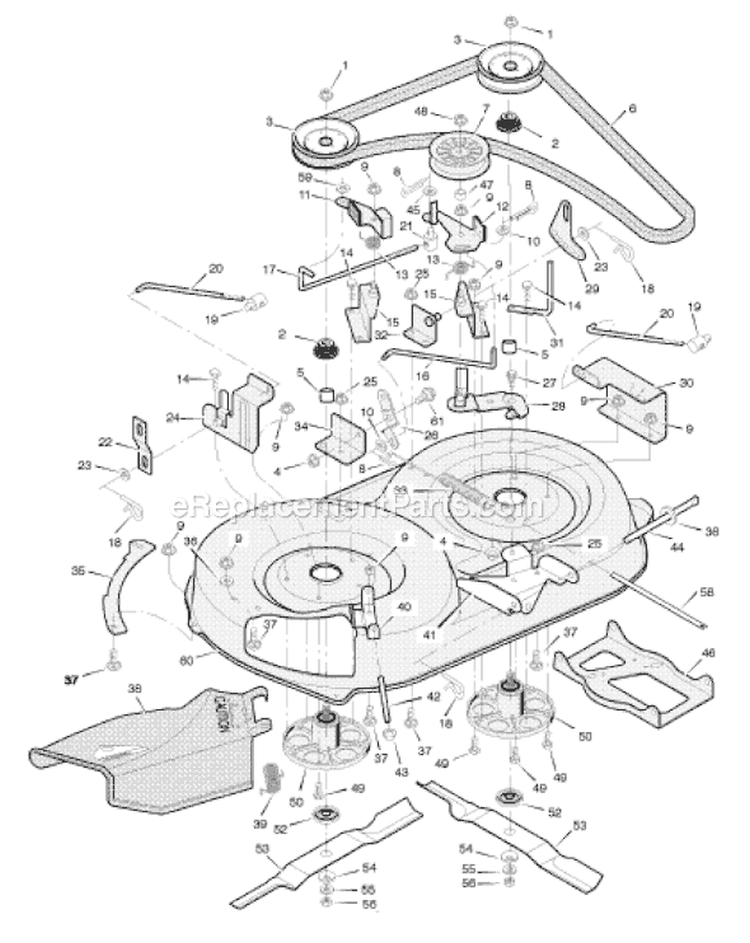 Page E Diagram and Parts List for 387003X8A  Murray Lawn Tractor