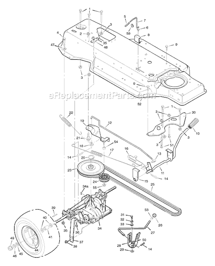 Page D Diagram and Parts List for 387004X48A  Murray Lawn Tractor