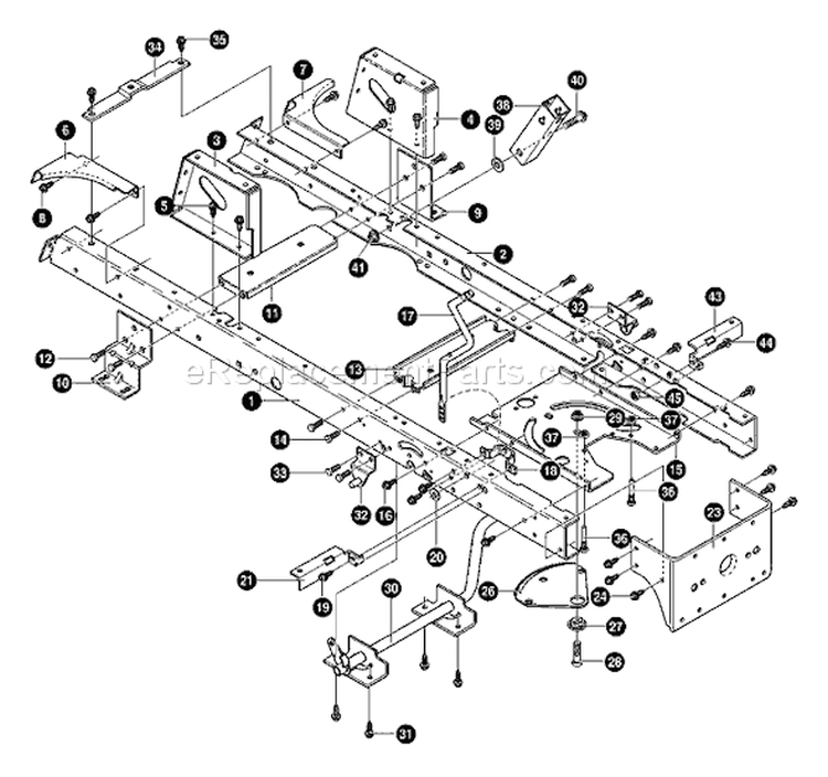 Page I Diagram and Parts List for 40379X88 VRO4016HRX -1999 Murray Lawn Tractor