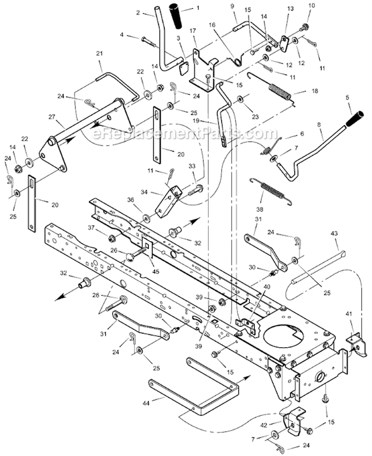 Page F Diagram and Parts List for 405000X31A  Murray Lawn Tractor
