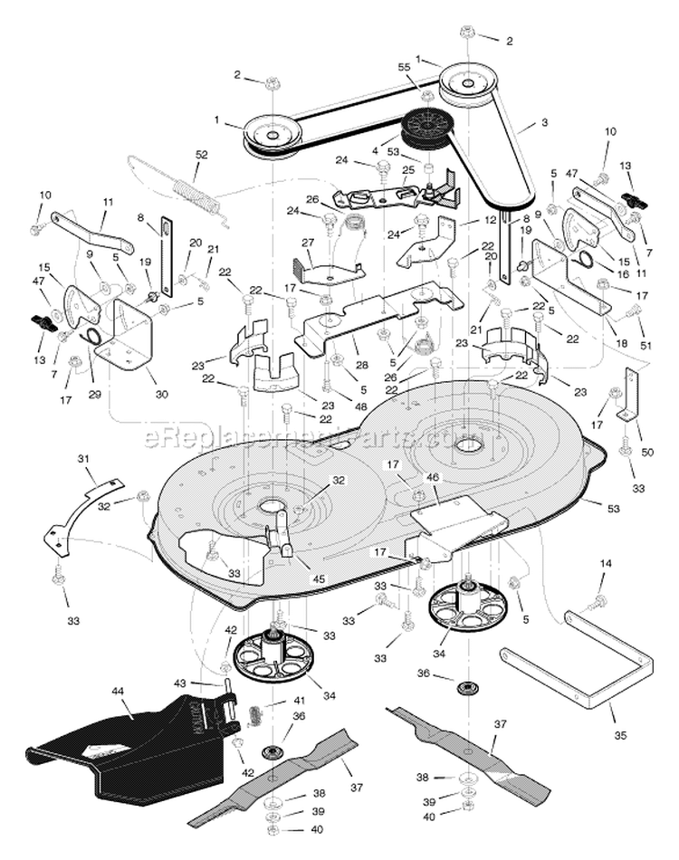 Page E Diagram and Parts List for 405000X31B  Murray Lawn Tractor