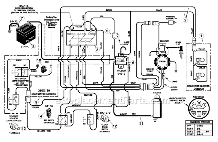 Page B Diagram and Parts List for 405000X8E  Murray Lawn Tractor