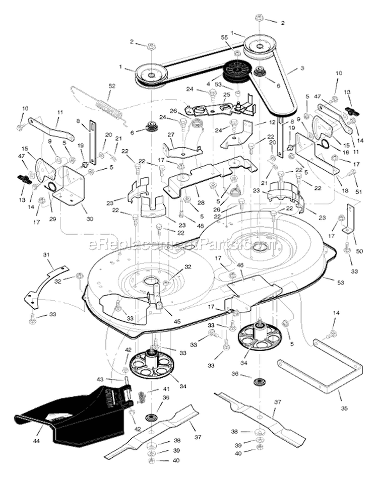 Page E Diagram and Parts List for 405000X8F  Murray Lawn Tractor