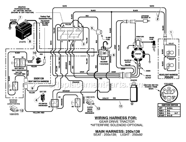 Page B Diagram and Parts List for 405000X8G  Murray Lawn Tractor