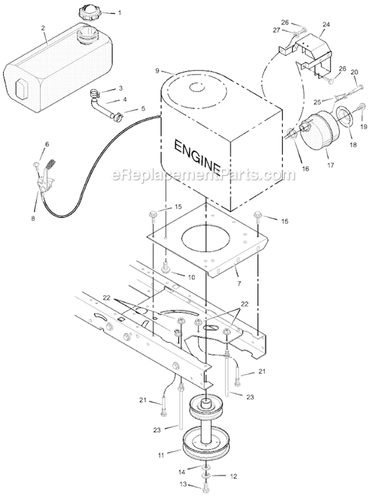 Page C Diagram and Parts List for 405003X50B  Murray Lawn Tractor