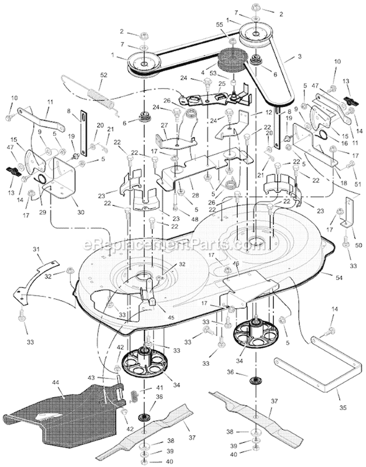 Page E Diagram and Parts List for 405003X50B  Murray Lawn Tractor