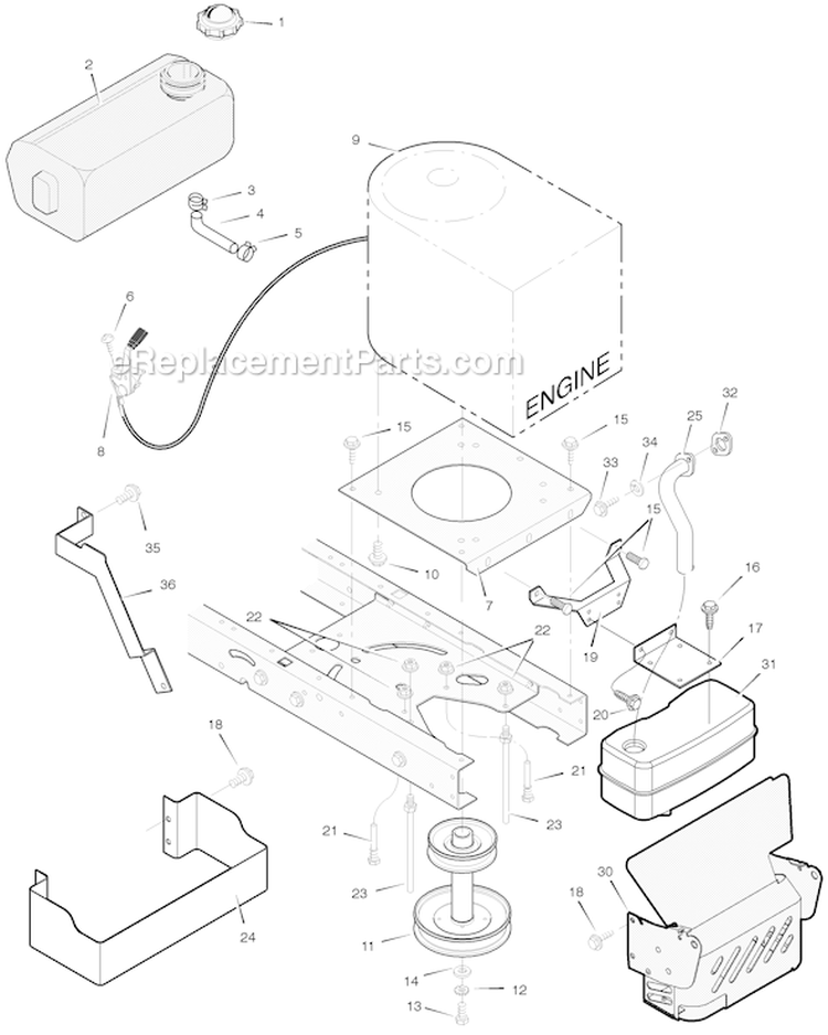 Page C Diagram and Parts List for 405004X50B  Murray Lawn Tractor