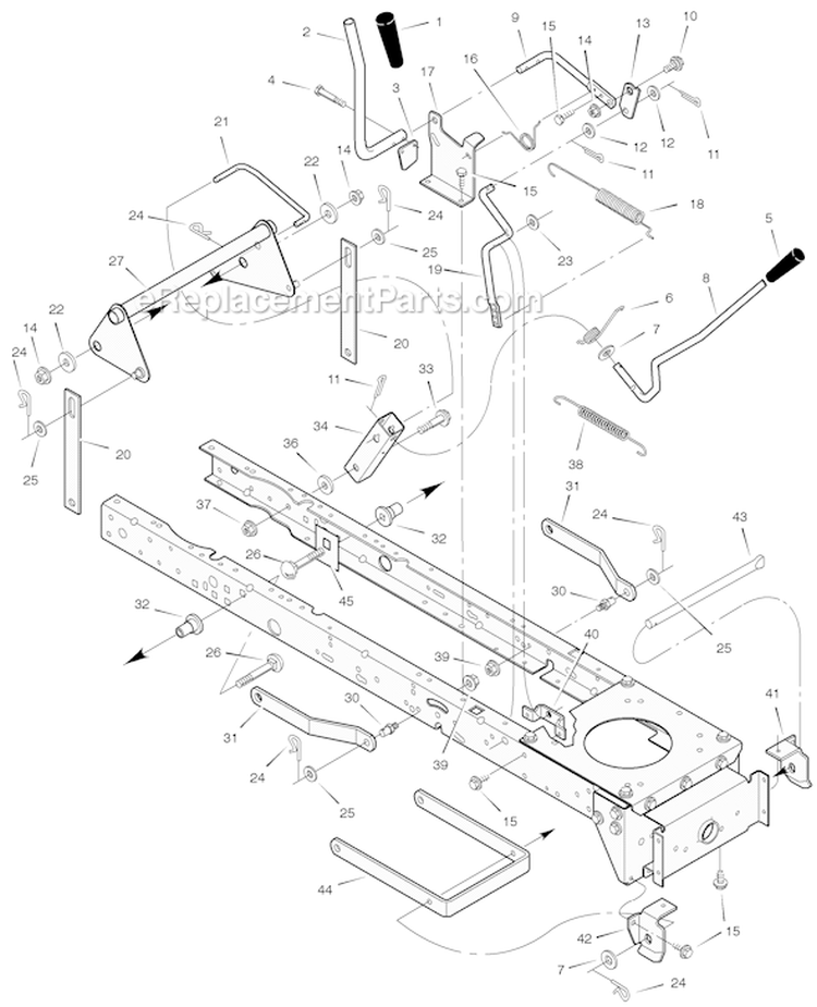 Page F Diagram and Parts List for 405004X50B  Murray Lawn Tractor