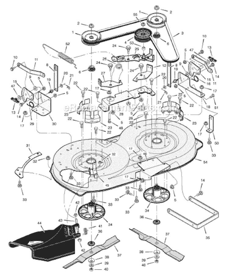 Page E Diagram and Parts List for 405004X52A  Murray Lawn Tractor