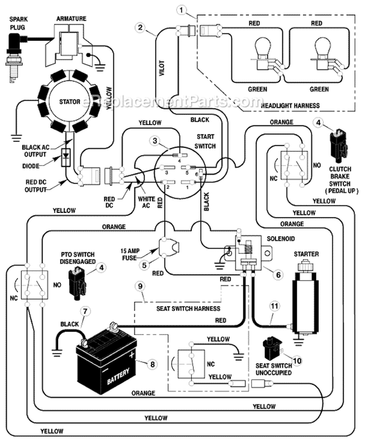Page B Diagram and Parts List for 405005X99A  Murray Lawn Tractor