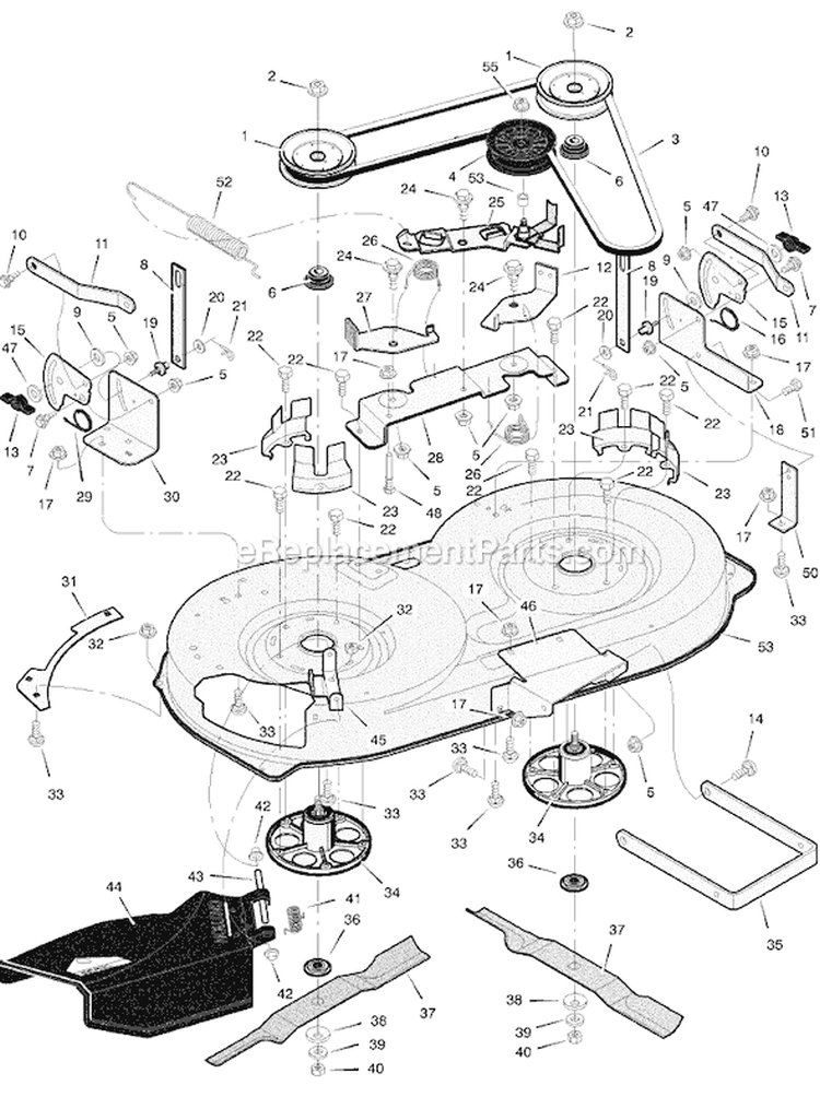 Page E Diagram and Parts List for 405005X99B  Murray Lawn Tractor
