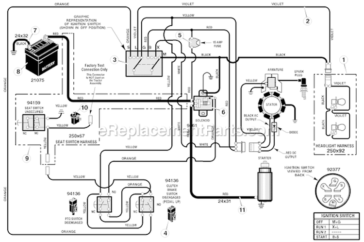 Page B Diagram and Parts List for 405005X99C  Murray Lawn Tractor