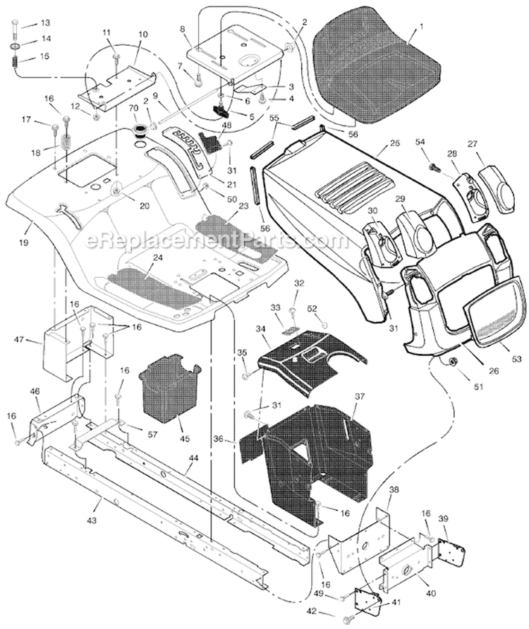 Page A Diagram and Parts List for 405007X18A  Murray Lawn Tractor