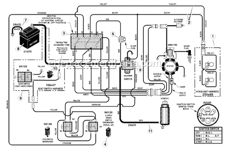 Page B Diagram and Parts List for 405007X18B  Murray Lawn Tractor