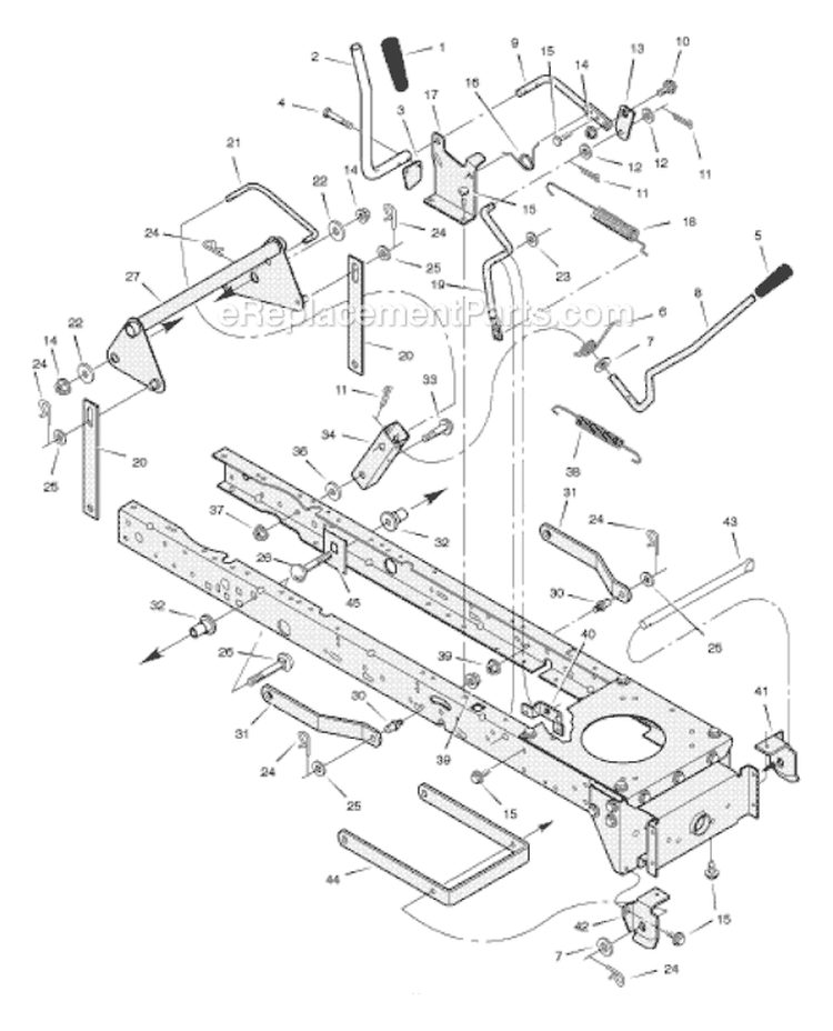 Page F Diagram and Parts List for 405007X18B  Murray Lawn Tractor