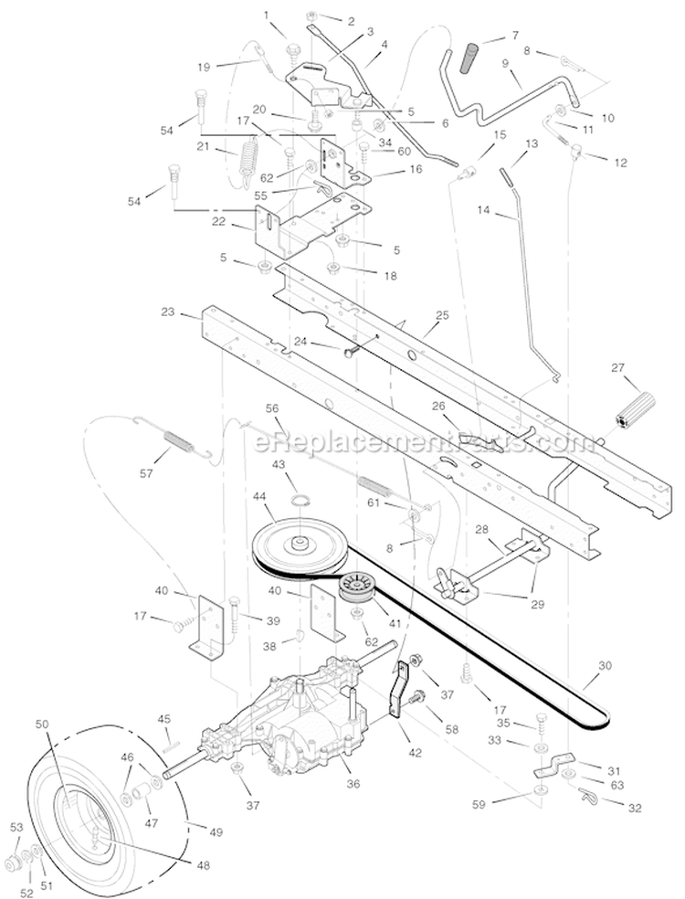 Page D Diagram and Parts List for 405013X50B-SW  Murray Lawn Tractor