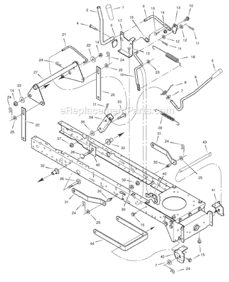 Page G Diagram and Parts List for 405013X50C  Murray Lawn Tractor