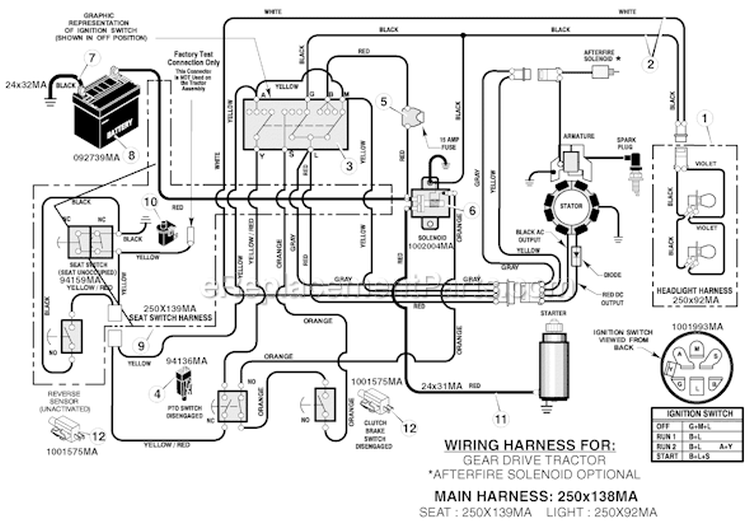 Page C Diagram and Parts List for 405017X190A 552545 Murray Lawn Tractor