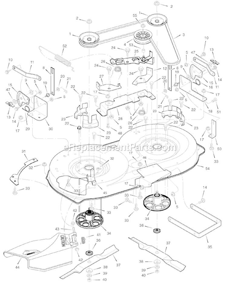 Page F Diagram and Parts List for 405017X190A 552545 Murray Lawn Tractor
