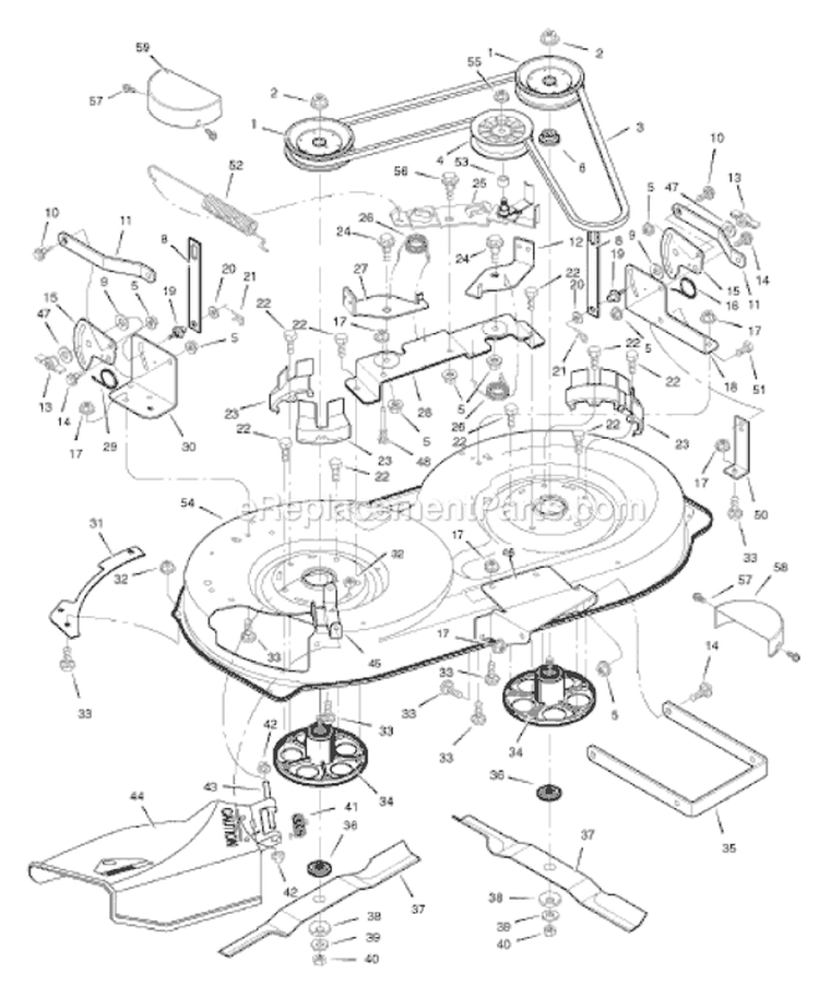 Page F Diagram and Parts List for 405020X51A  Murray Lawn Tractor