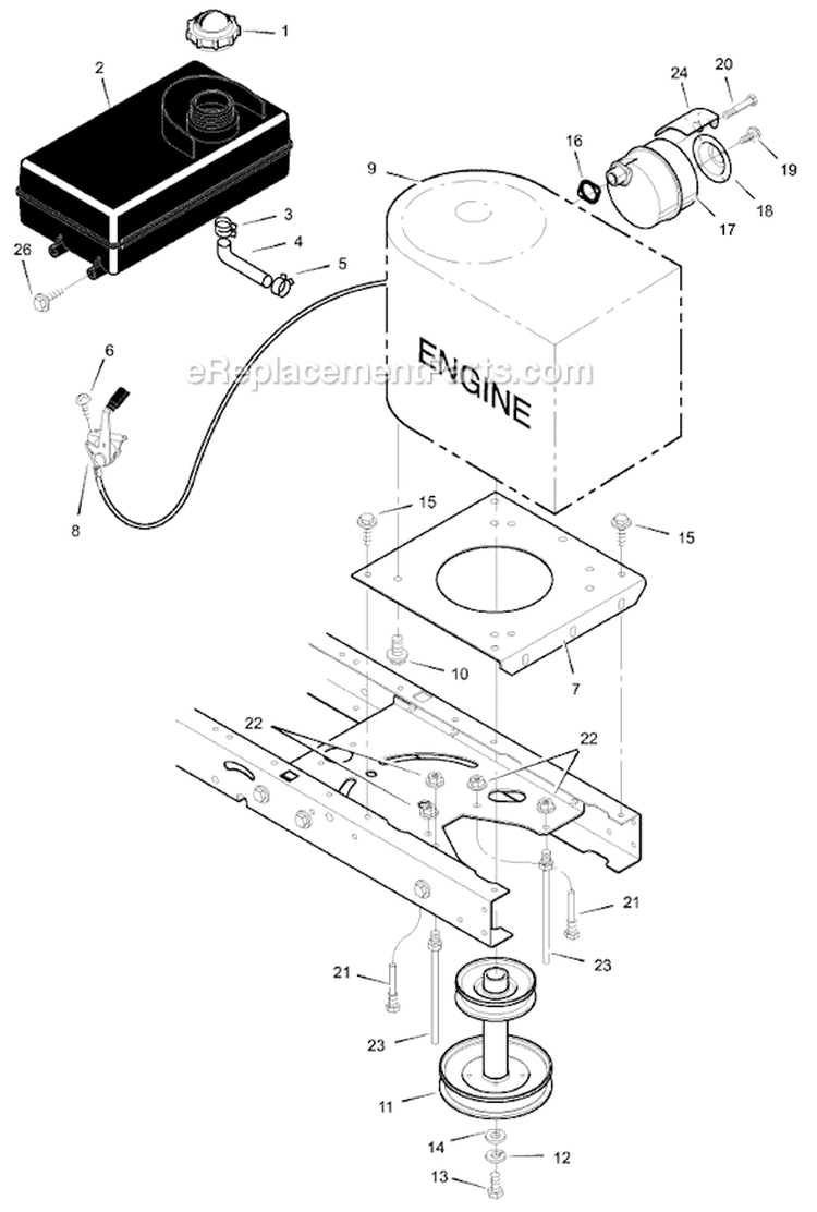 Page C Diagram and Parts List for 405030X48A  Murray Lawn Tractor