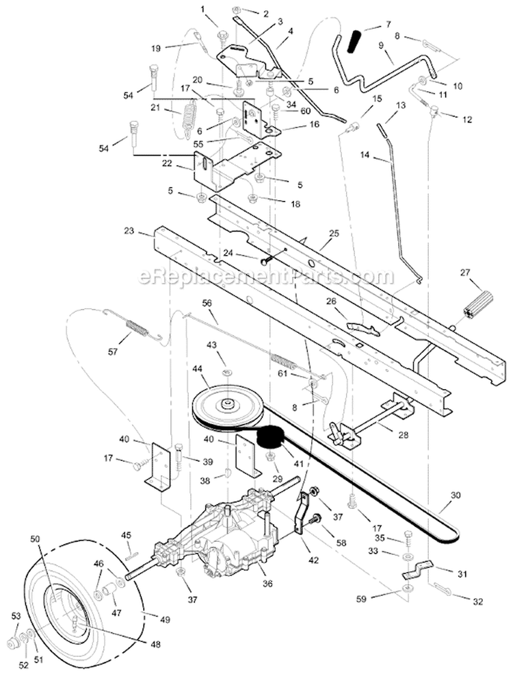 Page D Diagram and Parts List for 40508X92H  Murray Lawn Tractor