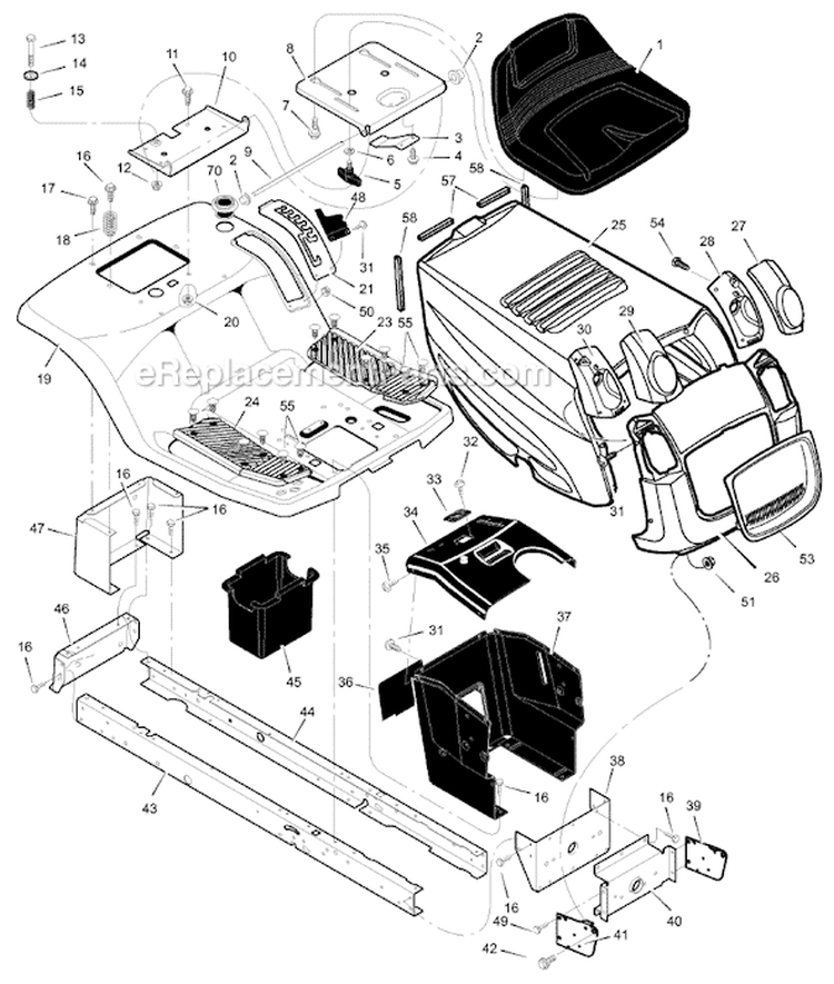 Page A Diagram and Parts List for 405601X30A  Murray Lawn Tractor