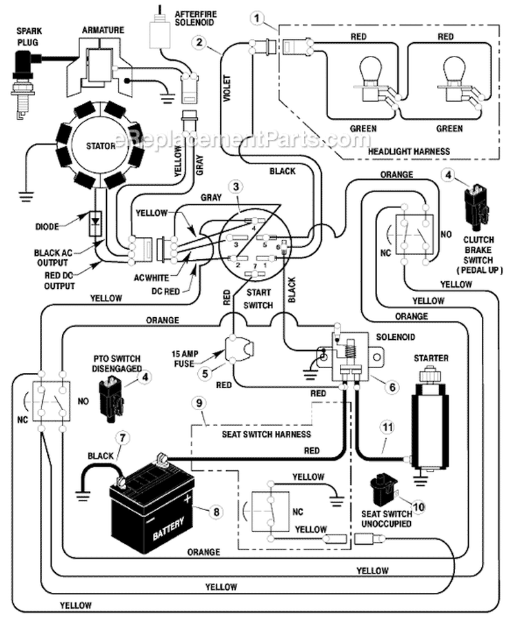 Page C Diagram and Parts List for 405601X30A  Murray Lawn Tractor